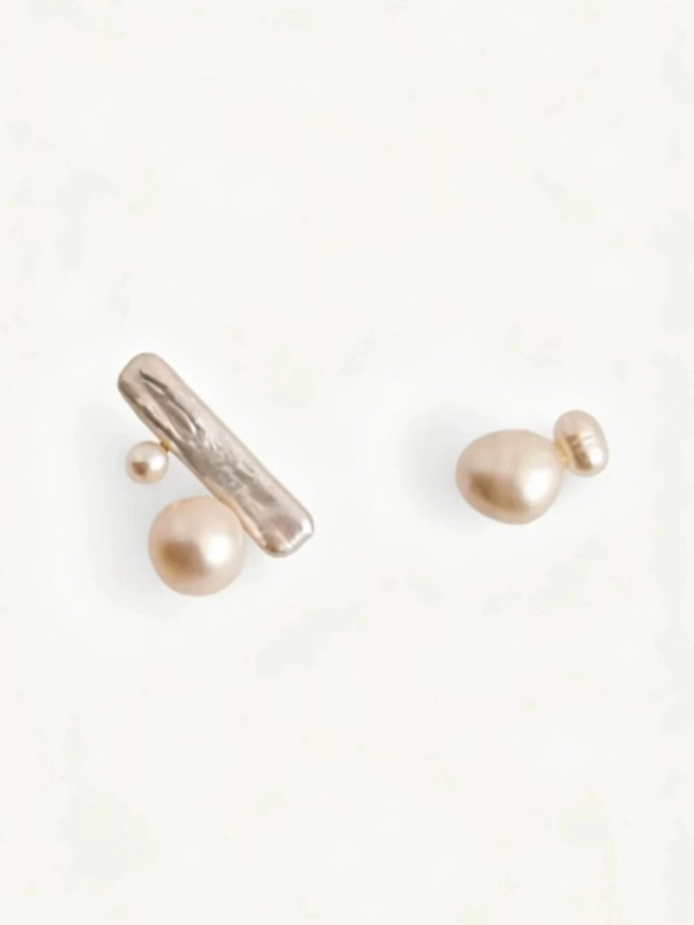 NWT COS Mismatched Freshwater Pearl Stud Earrings